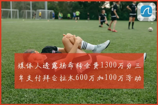 媒体人透露杨希转会费1300万分三年支付拜合拉木600万加100万浮动